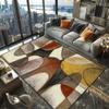 Modern Geometric Carpet Living Room Decoration Home Washable Large Non-slip Rug Bedroom Floor Mats Big Size Flannel Customizable