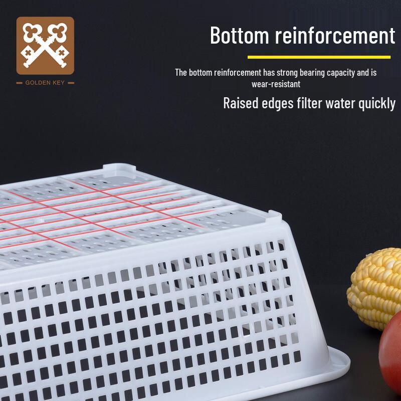 Golden Key Commercial Plastic Storage & Drain Basket