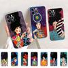 Чехол для телефона Peaceful Oil Painting Woman для iPhone 15 11 12 13 14 Mini Pro Max XR X XS TPU Clear Case для 8 7 6 Plus SE 2020