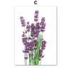 Lavender Picture Nordic Minimalist Canvas Painting Flower Wall Art Prints Purple Art Posters and Prints for Living Room No Frame