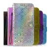 Luxury Flashing 3D Laser Flower Card Slots Wallet Case for Samsung Galaxy Xiaomi Redmi Huawei Honor iPhone Flip Cover Funda