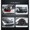 1/32 Pagani Huayra BC Alloy Sports Model Diecast Metal Racing Car Vehicles Model Simulation Sound Light Collection Kids Toy Gift