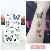 Women Sexy Temporary Tattoo Stickers Black Roses Pattern Full Flower Design Used for Arm Body Art Big Large Fake Tattoo Stickers