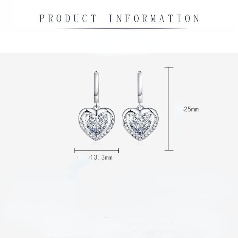 BELLA BOX Серьги с пряжкой для ушей Love, серьги с желтыми бриллиантами, женские новые белые медные серьги, аксессуары для вечеринок