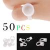 50 шт., держатель для татуировки с пигментными клеевыми кольцами для микроблейдинга для полуперманентного макияжа