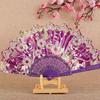 Китайский стиль Шелковый веер складной веер Свадебный веер Искусство Подарки Танцевальный ручной веер Винтажный складной ручной веер в виде цветка