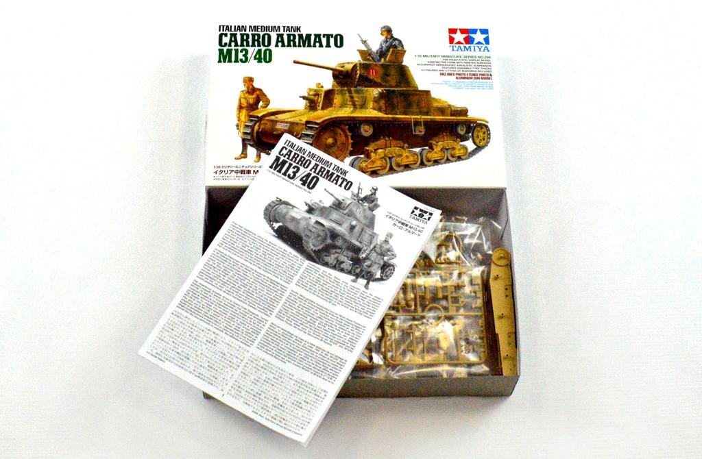 Tamiya Военно-миниатюрная серия 296 Итальянский армейский средний танк Carlo Armato Пластиковая модель 35296 1/35 №. M13/40