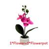 Potted Faux Phalaenopsis Flower For Event Decor And Indoor Embellishment Home