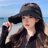 Sun hat UV protection sun protection hat women's large brim summer empty top hat sun versatile outdoor breathable new
