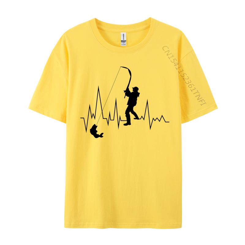 Fish Heartbeat TShirt Winter Gift TShirt for Unisex Cotton Printed T Shirt Discount Xs Graphic T Shirts