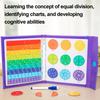 Magnetic Fraction Tiles Circles Book with Pen Percentage Decimal Fraction Learning Math Manipulatives Student Teaching Aid Educational Fraction Puzzle