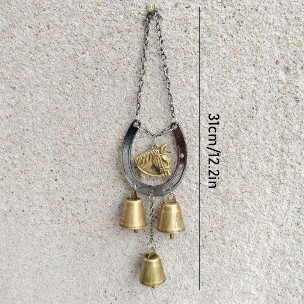 Винтажный Подвеска Копыто Счастливой Лошади Декоративный Садовый Подвесной Орнамент Подвесная Музыка Ветра Подарок