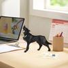 Geometric Wolf Ornament Synthetic Resin Wolf Sculpture Abstract Animal Art Statue for Home Office Desktop Decoration