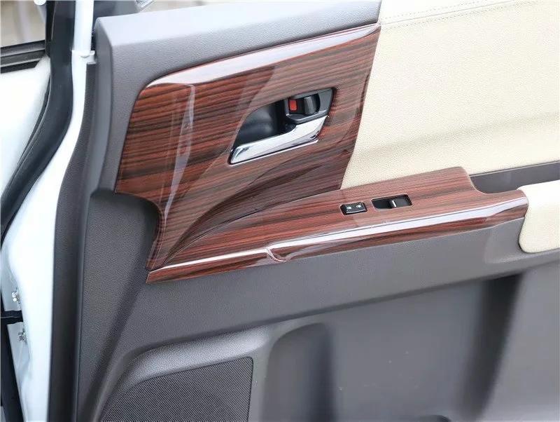 Подходит для Honda Odyssey 2015 2016 2017 2018 Аксессуары для внутренней отделки в стиле карбонового волокна Ручки дверей Наклейка из АБС-пластика Под дерево