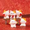 Симпатичные украшения для автомобиля Lucky Cat, мини-кошки, микро-ландшафтные украшения, фигурки кошек Fortune Cat, настольные фигурки
