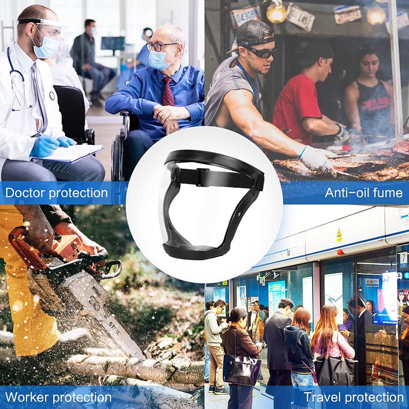 Прозрачная защитная крышка для лица, защитная маска для работы, мотоцикла, велосипеда, велосипеда, пылезащитная маска, бытовые кухонные инструменты