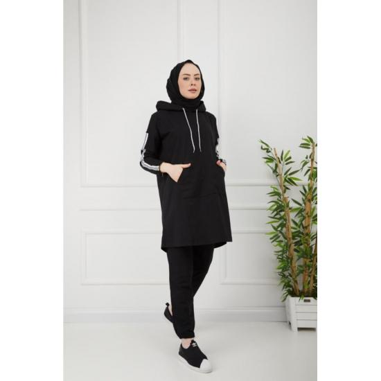 Oversize Model Tesettür Eşofman Takımı