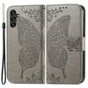 For Samsung Galaxy A24 4G (162.1 X 77.6 X 8.3mm) Stand Wallet Case PU Leather Butterfly Imprinted Flip Phone Cover