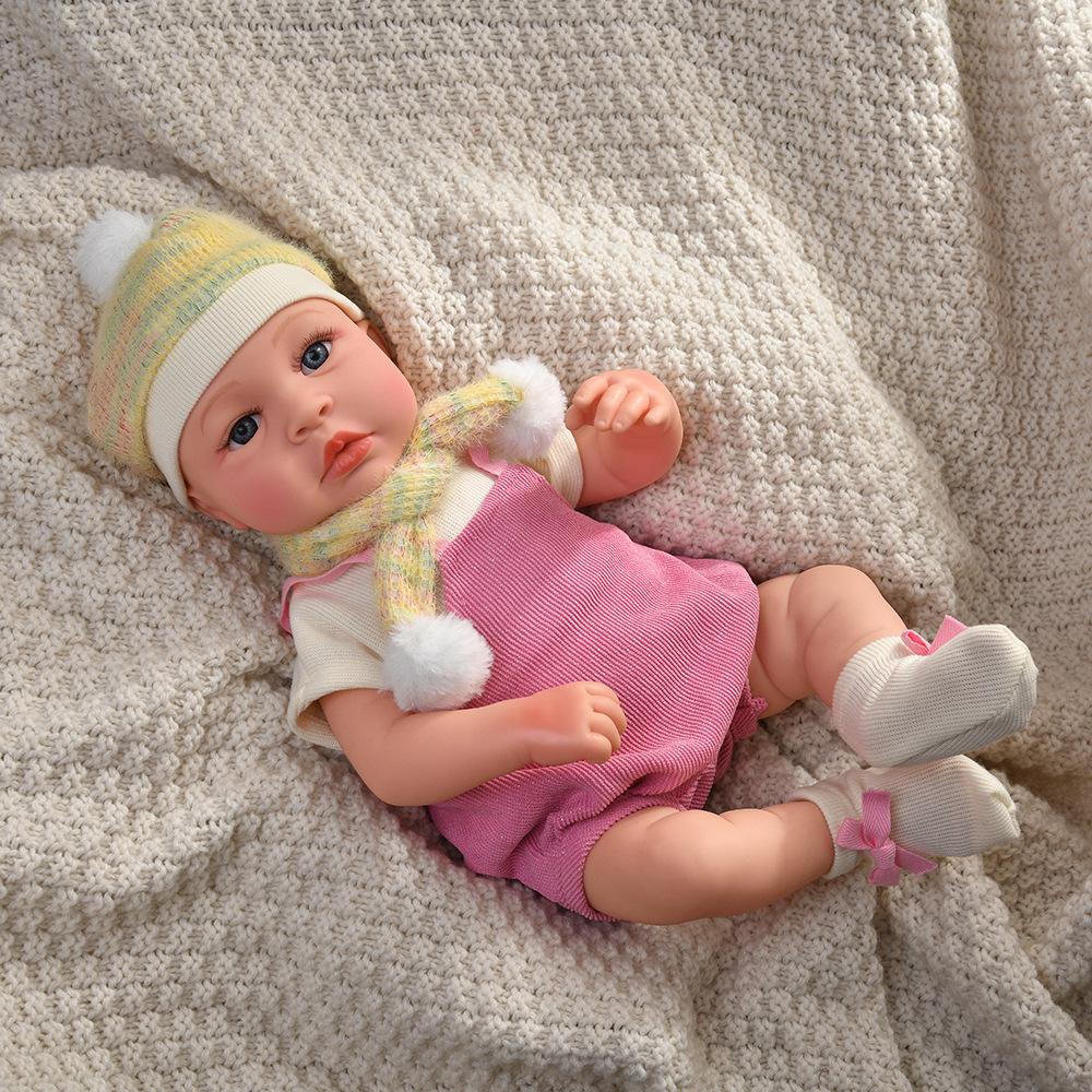 Itoucho Touch Sensitive Cute Reborn Doll with 6 Different Sound Effects Interactive Realistic Reborn Doll Toy for Adult Toy Gift