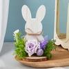 Eco Friendly Easter Rabbit Wood Ornament for Holiday Decoration and Indoor Display