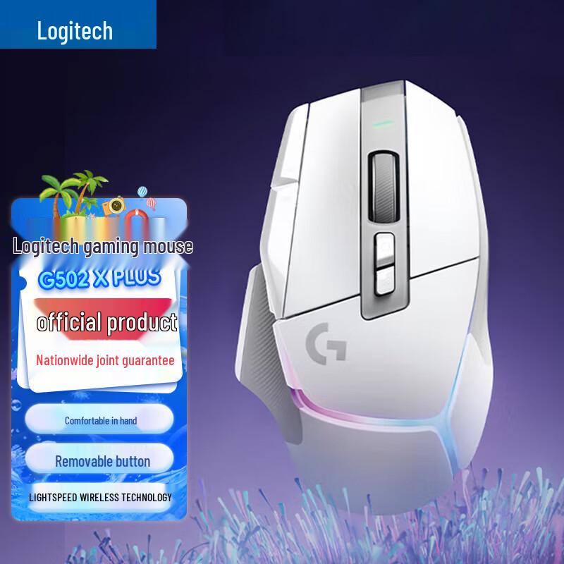 Logitech Беспроводная RGB-игровая мышь G502 X PLUS LIGHTSPEED