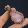 Rose Quartz Jewelry, 999 Copper Wire Wrapped Pendant Handmade Gemstone Jewelry, Gifts For Wife Brand New Pendant