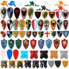 Medieval Figures Military Accessory MOC Building Block Knight Soldier Shield Armor Weapon Feather Army Mini Brick Toys Gift K008