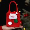 Santa Mini Felt Candy Bag Cute Xmas Snacks Handbag Cookies Storage Bag  New Year Gift