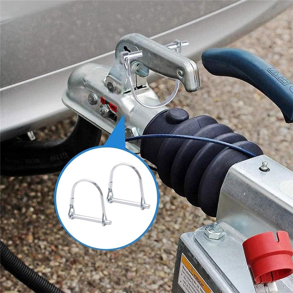 10 шт. Стопорный штифт с проволочным замком, Стопорный штифт с валом из углеродистой стали, Стопорный штифт с проволочным замком в виде круглой петли для гусеничной фермы и газона(6*50)