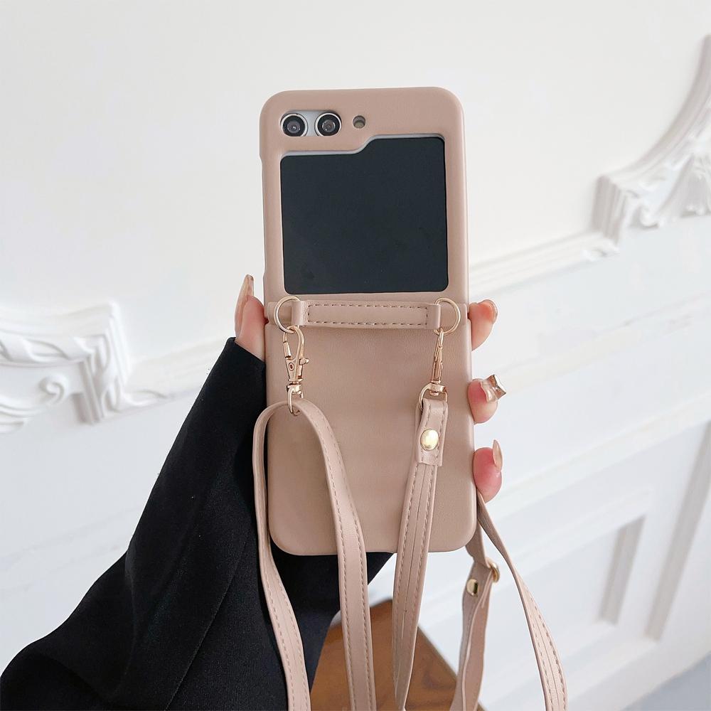 Чехол со съемным ремешком через плечо и регулируемой длиной для Samsung Galaxy Z Flip 5 4 3 S23 S22 Ultra Plus S23 FE A52 A53 A54 A24 A25/iphone 15 14 13 12