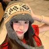 Retro Woven Woolen Hat Autumn and Winter Warm Ear Protection Lei Feng Hat Showing Face Small Baotou Hat for Women