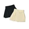 Kaslead New Arrival Women's Clothing Fashion Style Fashion Minimalist Pure Color Ruched Waist Short Skirt