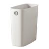 Small Trash Can PP TPR Plastic Wastebasket Slim Open Top Garbage Container Bin for Bathroom Office