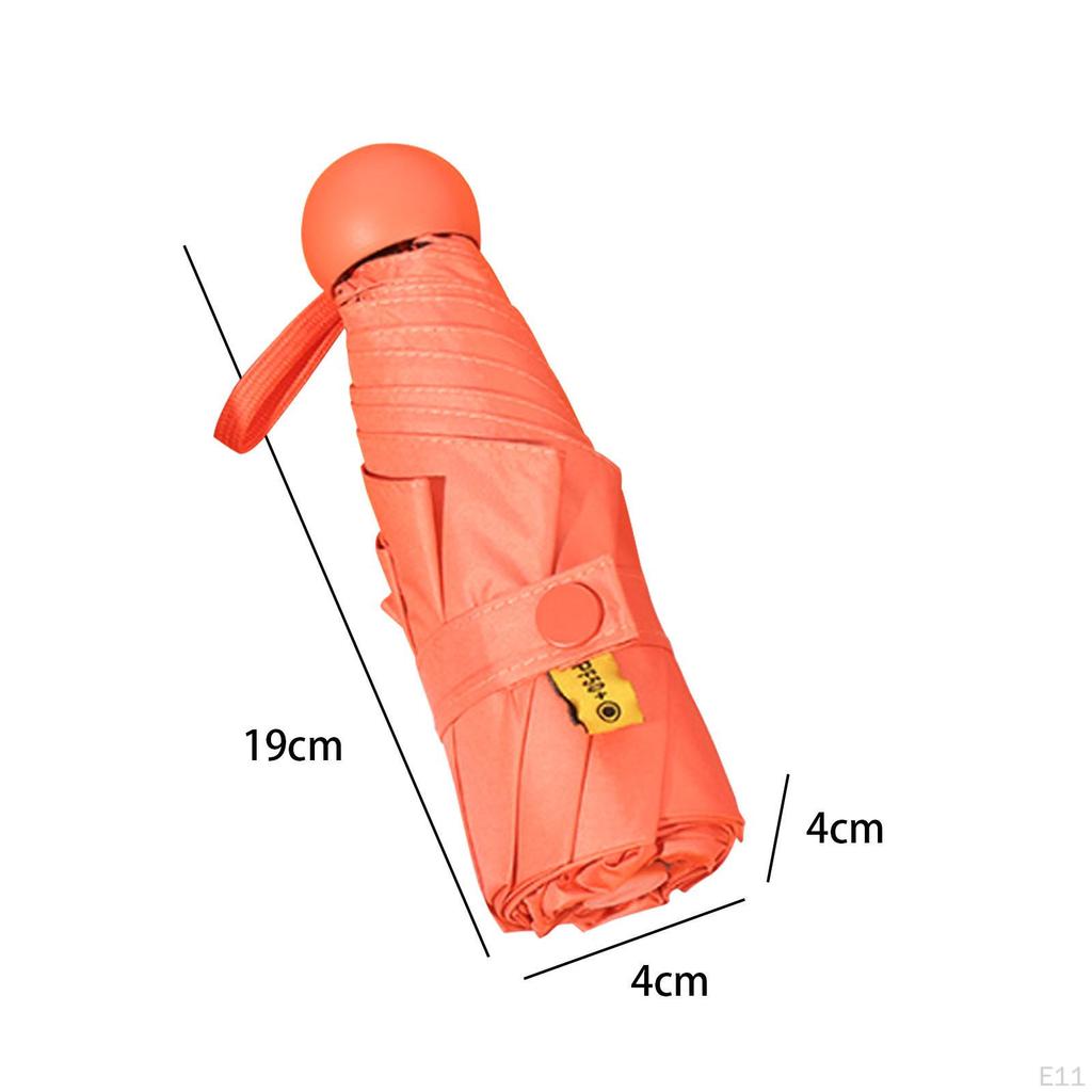 Зонт складной компактный маленький с черным покрытием Personal Sun