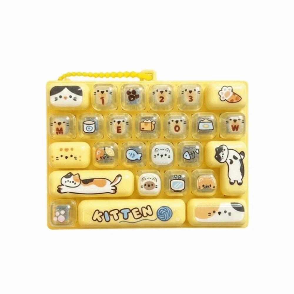 26 Keys Layout Keyboard Fidget Toy Cute Cartoon Fingertip Focus Toy Study Break