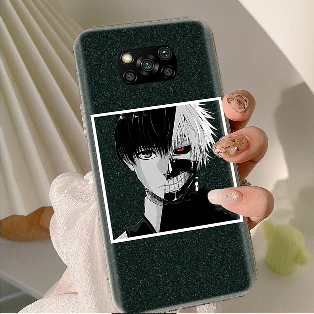 AD94 Tokyo Ghoul аниме прозрачный чехол для Samsung A04 A14 A23 A34 A54 M23 M33 M52 M53 Realme 10 9 C30S C35 C55 VIVO Y02 Y21 Y33S Y51 X80 V25 чехол