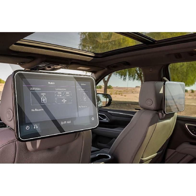 CDEFG 2 шт. для Chevy Tahoe Suburban GMC Yukon 2021-2025 Защитная пленка для экрана 2021-2025 Tahoe Suburban Yukon Escalade 12,6 дюйма Защитная крышка экрана для заднего сиденья
