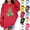 Children's Fashionable Casual Long-sleeved Loose Christmas Print Pullover Sweatshirt