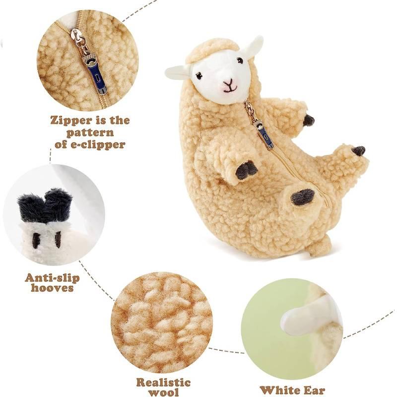 Cute Plush Sheep Doll 16cm Rokkosan Pasture Detachable Soft Simulation