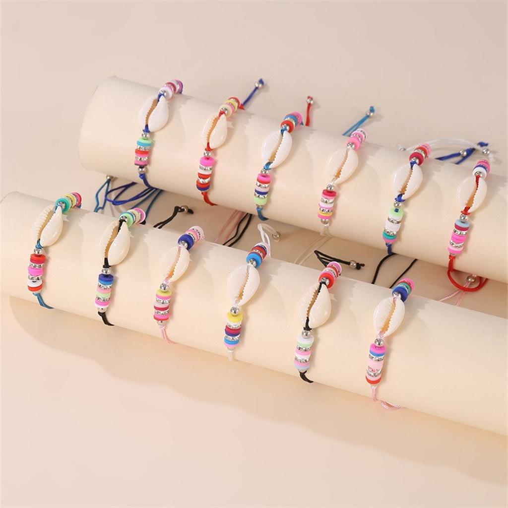 Set of 12 Unique Handmade Bracelet Soft Bracelet Fashion Wristband Woven Bracelet Alloy Texture for Various Occasions