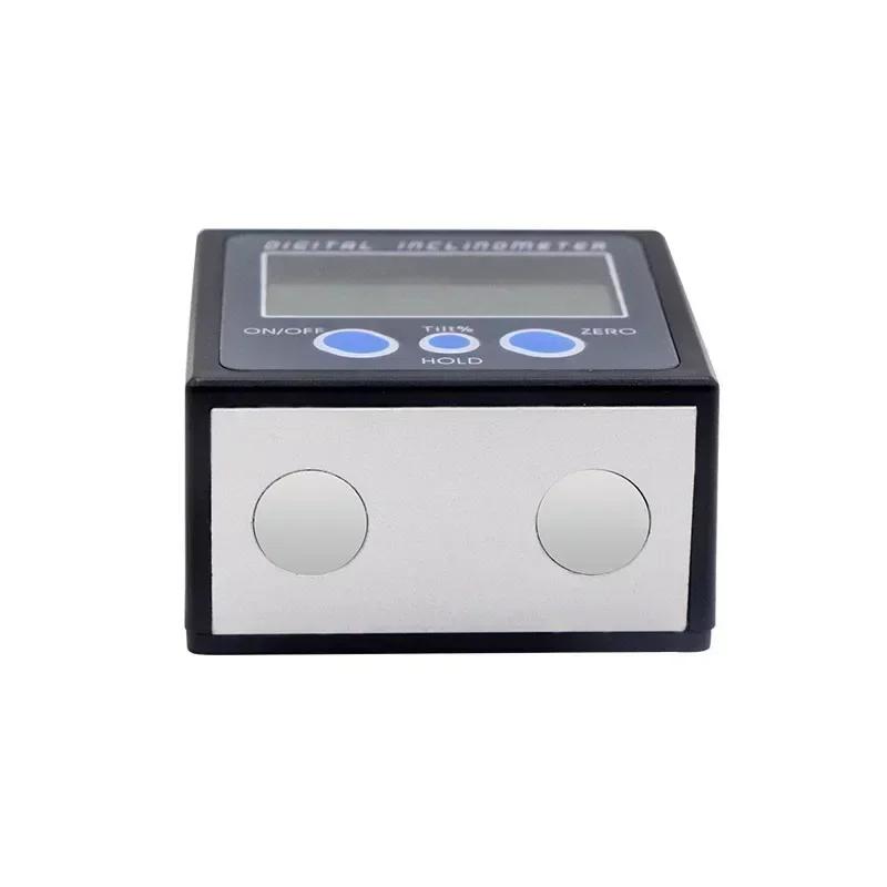 Digital Bevel Box Mini Digital Protractor Angle Meter Level Gauge Magnetic Base Digital Plastic Inclinometer Angle Finder