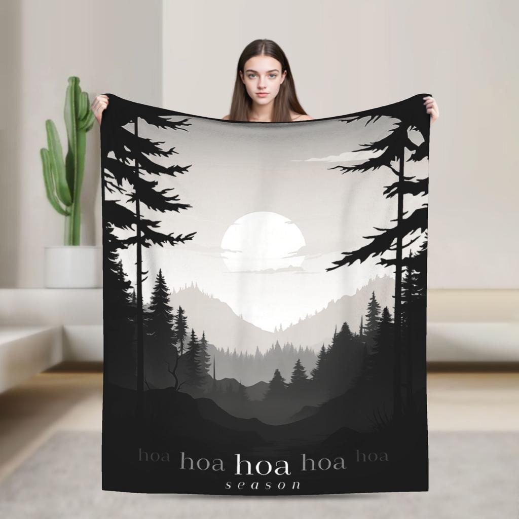 Twilight Saga Jacob Wolf Moon Loca Velvet Throw Fashion Blankets Retro Movie for Home Knitted Fashion Blanket Car Lightweight Portable Quilt