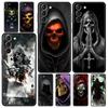 Grim Reaper Skull Skeleton Phone Case For Samsung Galaxy S24 S23 S22 5G S20 Ultra S21 FE S10 S9 Plus S10E S8 Lite 20 Soft Cover