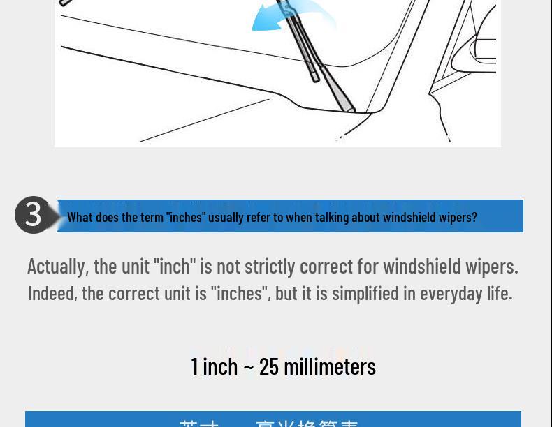 Бескаркасная передняя щетка стеклоочистителя, совместимая с Baojun 560, Baojun 730 и Hongguang Silent Wiper