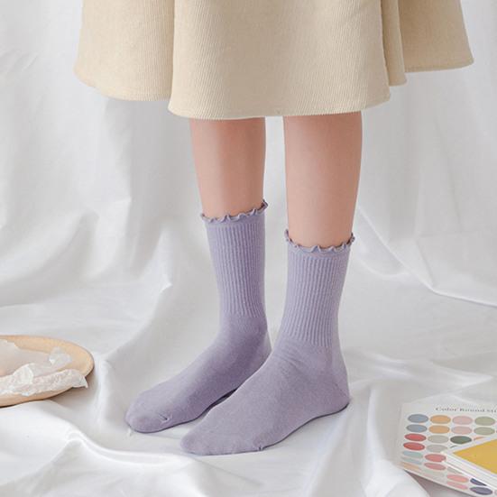 Женские зимние носки, шикарные гофрированные термодышащие носки