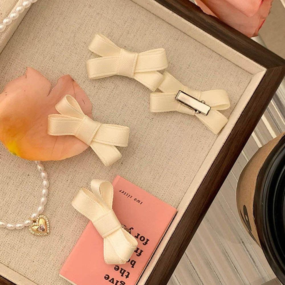 Set Lolita Cloth Y2K Balletcore Hair Clips Balletcore Bow Hairpin Hair Accessories Hair Barrettes