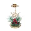 Christmas Golden Wrought Iron Candle Holder Window Table Decor Arrangement Christmas Decorations for Home Xmas Ornaments