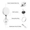 Metal Key Ring Anti Lost Badge Reel Clip Retractable Key Chain Lanyard Clip ID Card Badge Holder