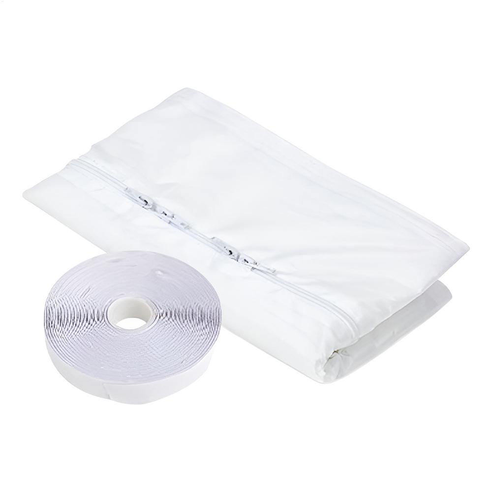 Портативный универсальный уплотнитель для окна, кондиционера и сушильной машины с молнией и клейкой застежкой, водонепроницаемый уплотнитель для окна