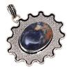 Pendant Sodalite Gemstone Handmade Gift For Her Silver Jewelry 2"